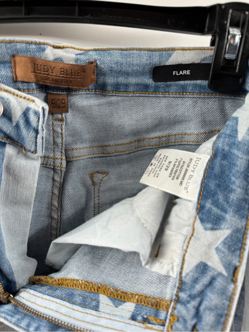 Judy Blue American Flag Flare Jeans – Women’s Size 9/29 - Picture 5 of 8